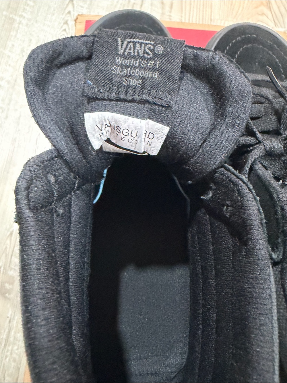 Vans Black Sk8-Hi Top Sneakers, Size 8.5 - Picture 5 of 7